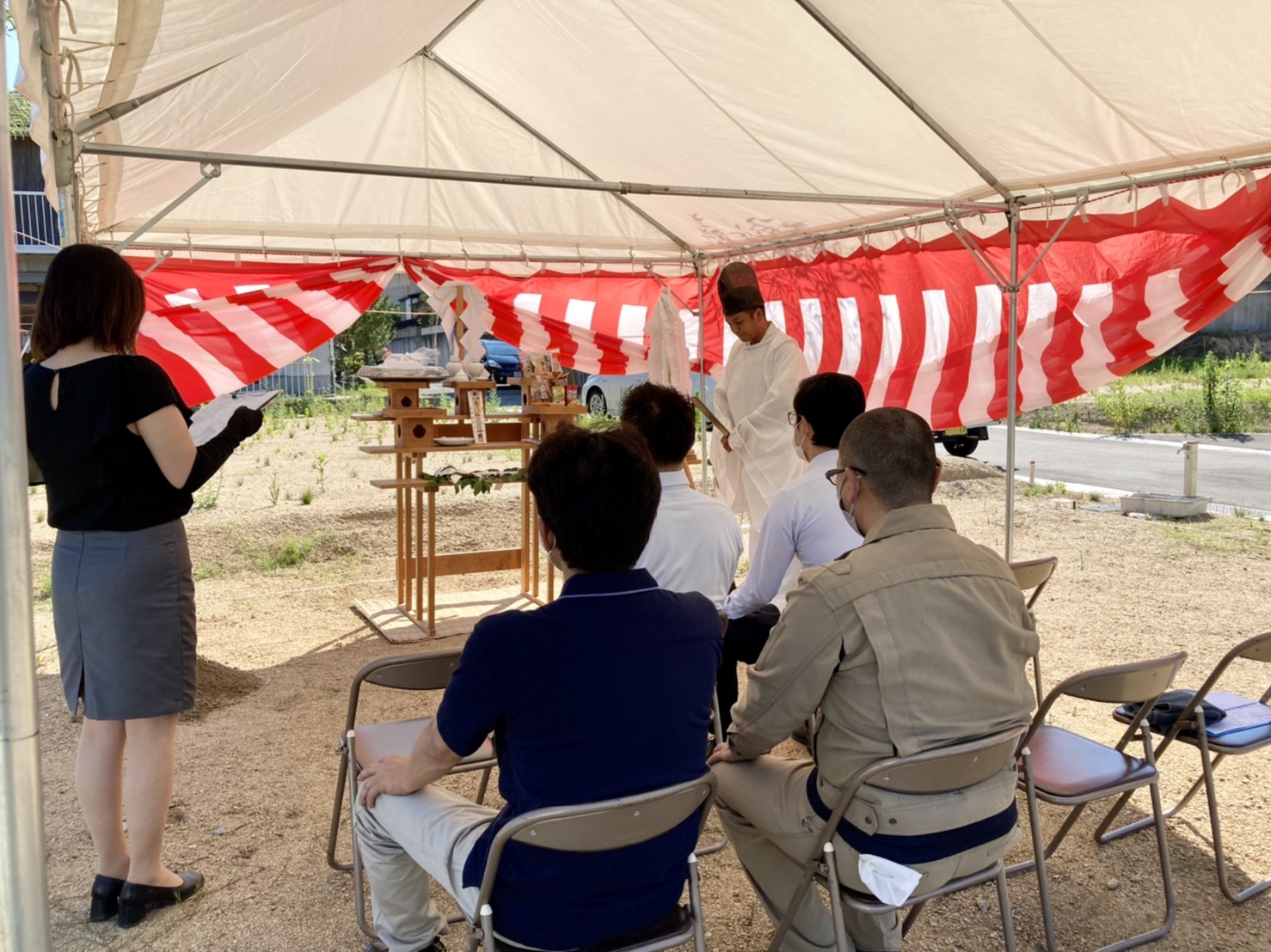 玉野市迫間建売住宅、地鎮祭